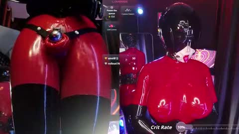 Snapshot of latexrubydoll chatting on September 18, 1:44 am Latex Ruby online show from September 18, 1:44 am