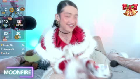 Snapshot of moonfiredance chatting on December 2, 4:15 pm Nicky  online show from December 2, 4:15 pm