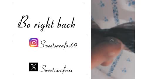 Snapshot of sweetsarafoxxx chatting on October 3, 9:04 pm Sara Sofia   Libra     online show from October 3, 9:04 pm